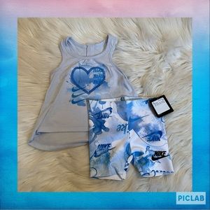 Nike Girls 2-Piece Set - NWT - Size 12 Months - Tank Top & Shorts